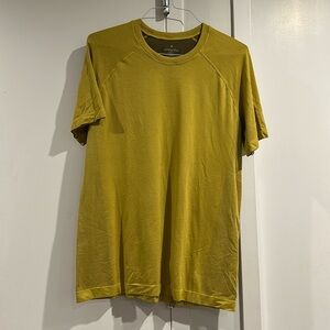 Fabletics Mustard Yellow Workout Shirt - Size L